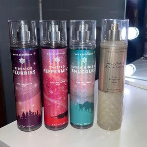 4 Bath and body works sprays